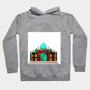 Stylized abstract mosque, a template for the design of Muslim holidays Hoodie